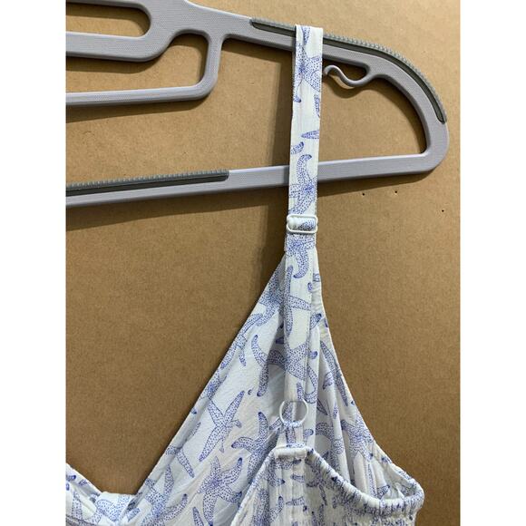 BOGO FREE! FAT FACE Ivory/Indigo TIBBY Starfish Midi Dress ECO-Responsible Sz 6 - Picture 6 of 16